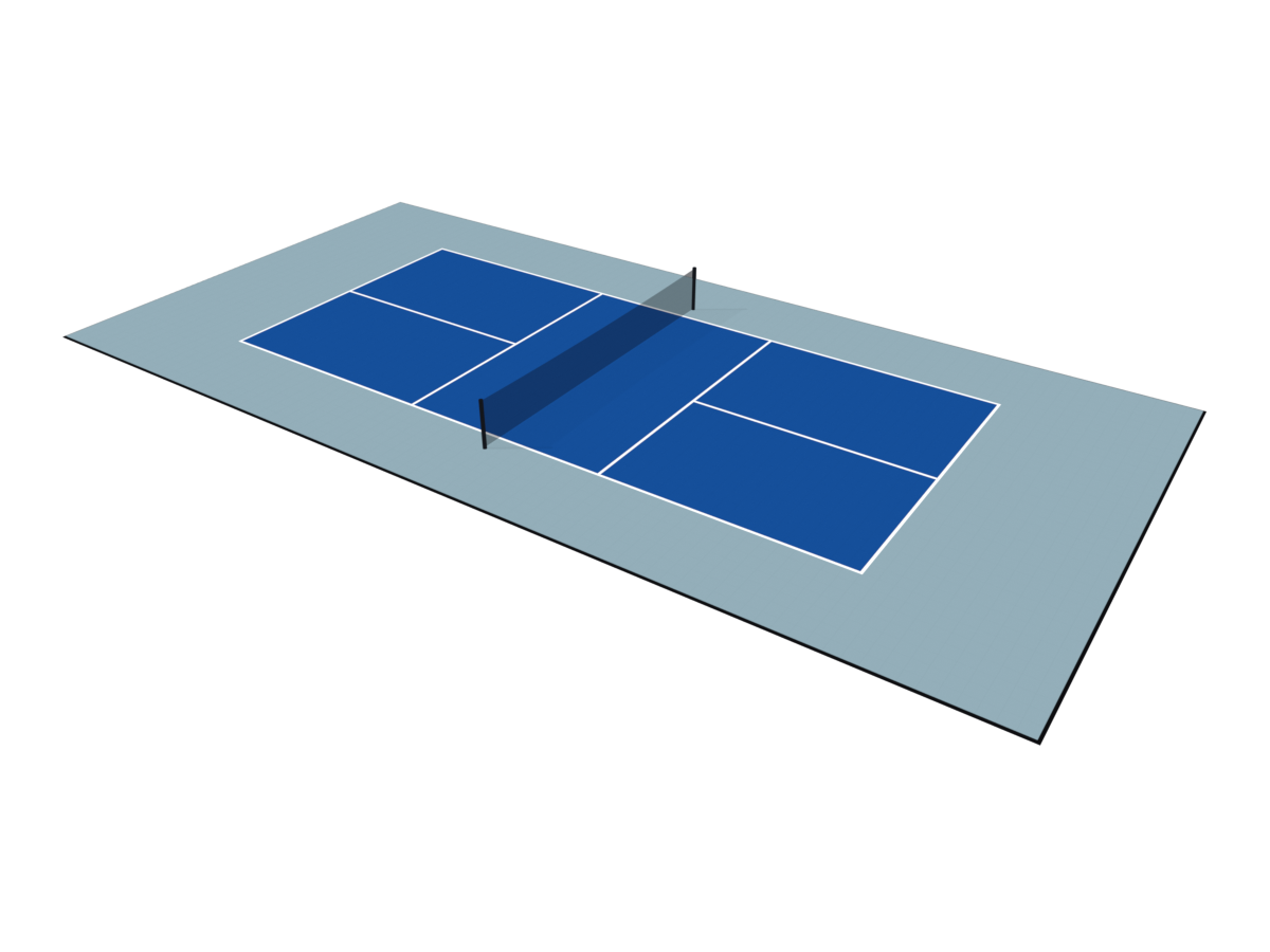 VersaCourt Tournament Court kit in Navy Blue / Titanium